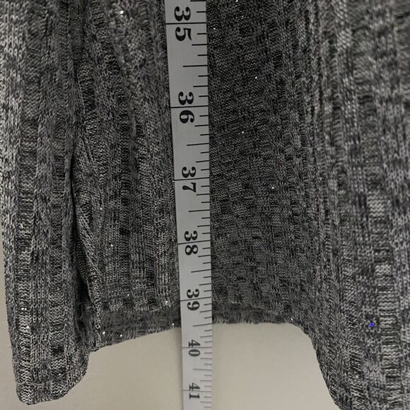 WildeWomencardigan 3X Grey Color Front Pocket Long Sleeves Boho Front Duster EUC - Picture 8 of 10
